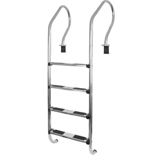 Escalera Vulcano de 4 peldaños en acero inoxidable